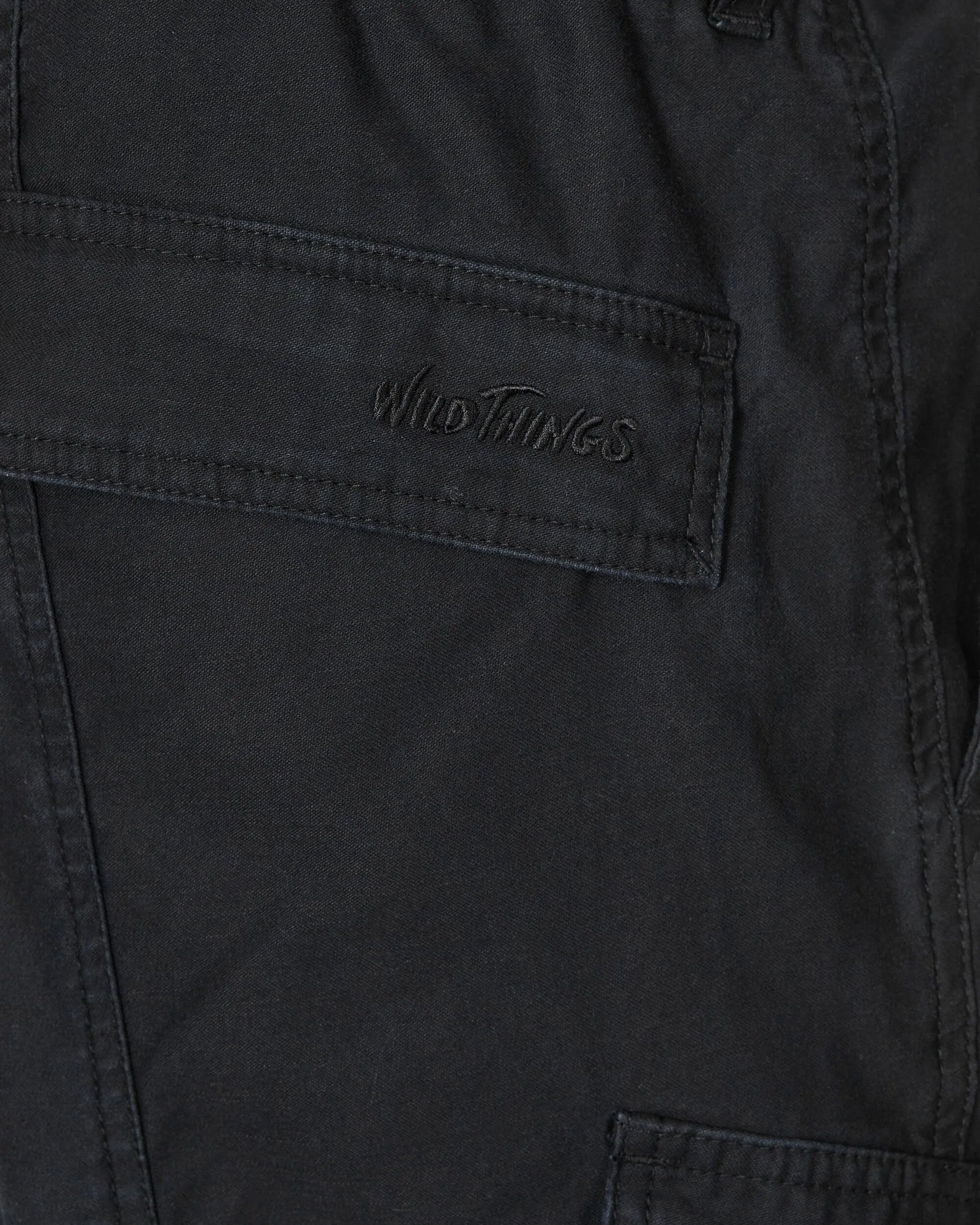 Cotton Cargo Shorts Black