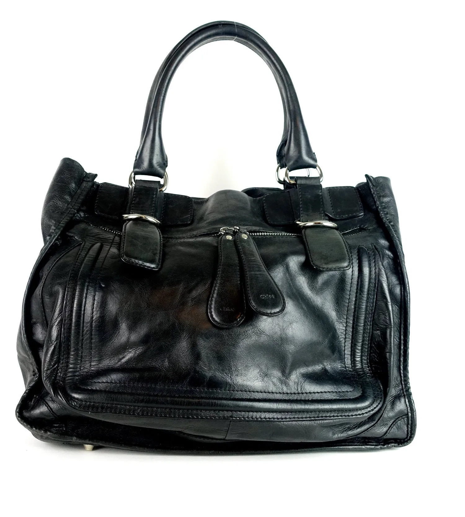 Crushed Leather Large Shoulder Bag Bags_Chloé