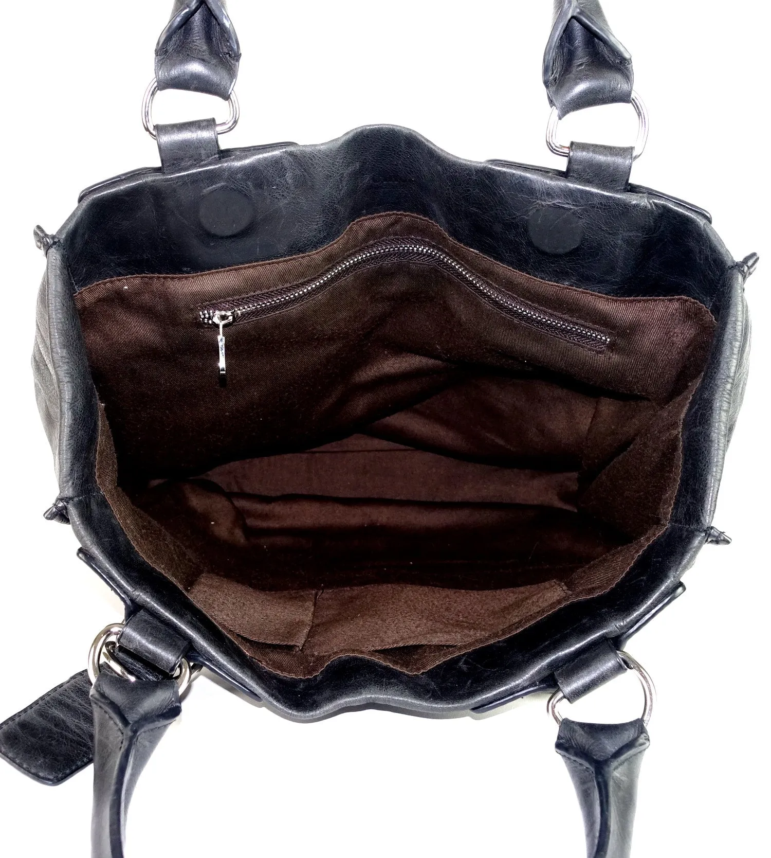 Crushed Leather Large Shoulder Bag Bags_Chloé