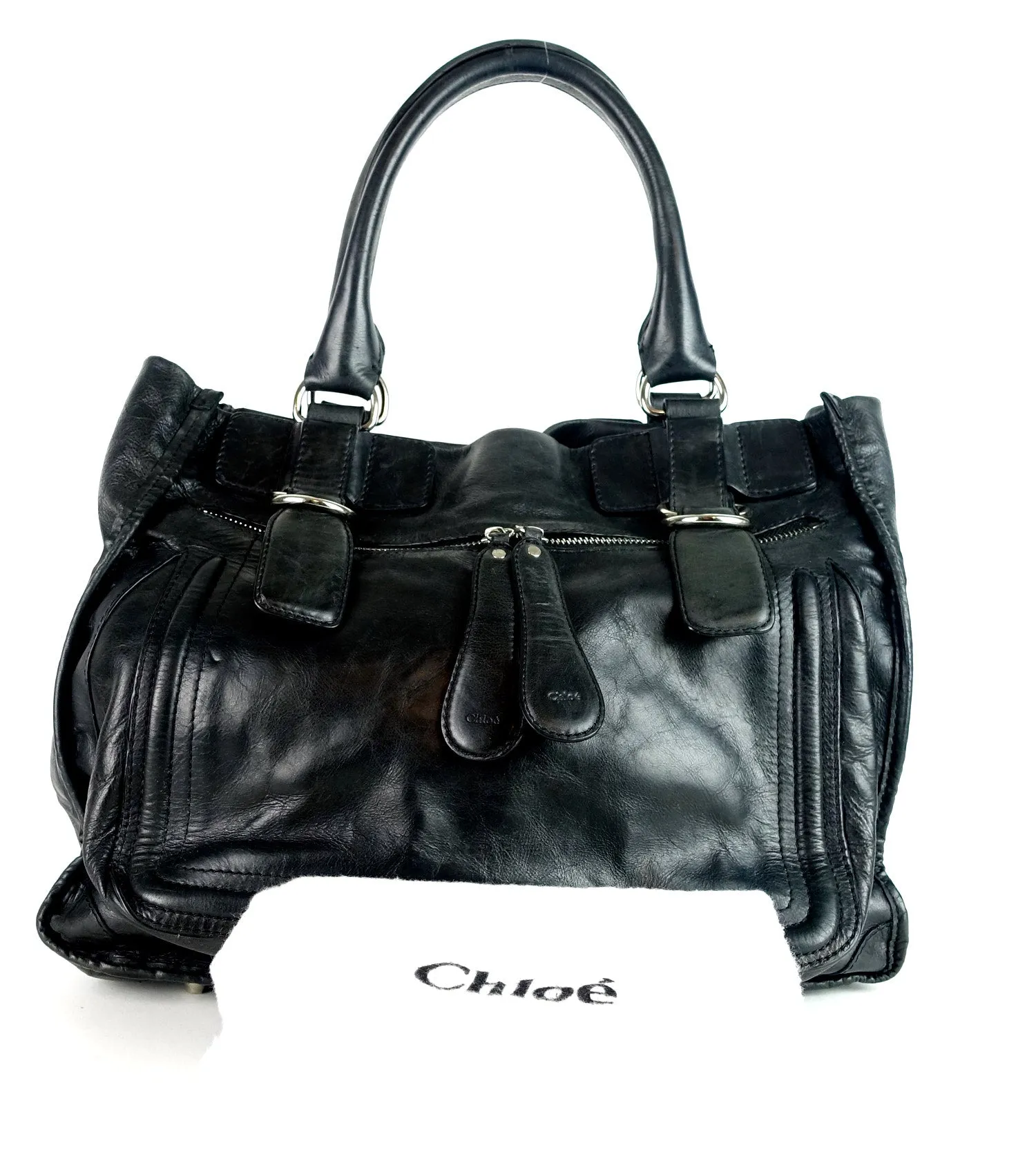 Crushed Leather Large Shoulder Bag Bags_Chloé