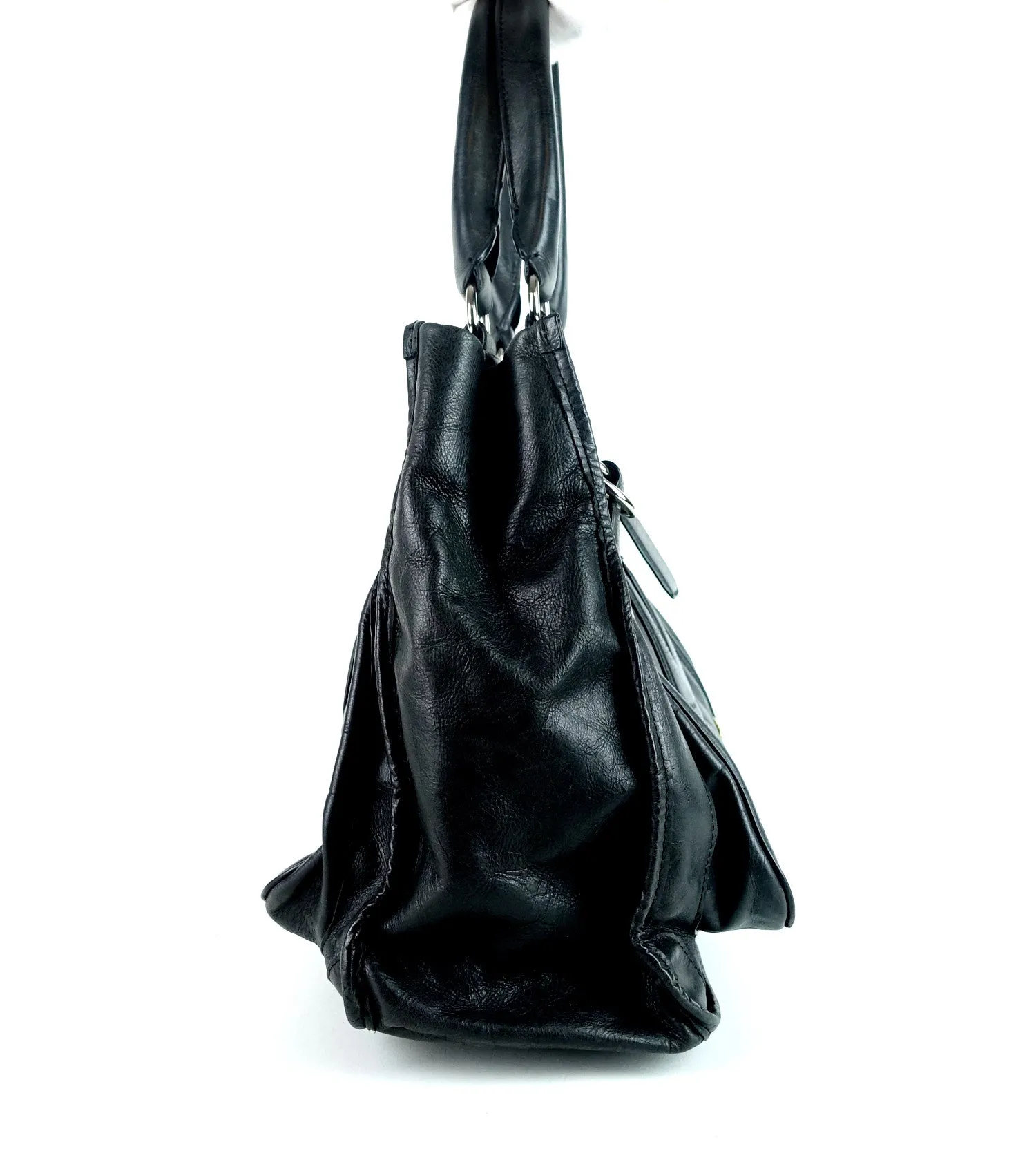 Crushed Leather Large Shoulder Bag Bags_Chloé