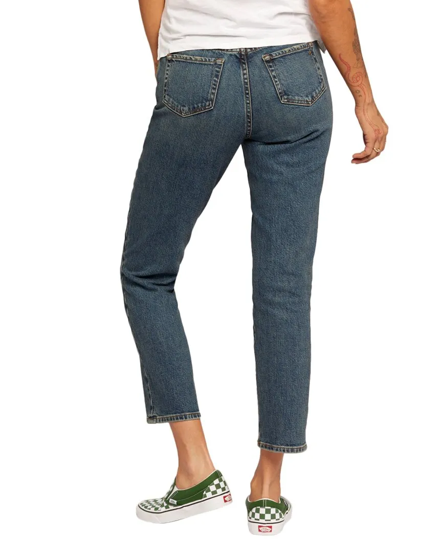 Current/Elliott The Mom Crescent Straight Leg Jean