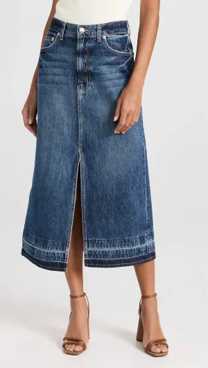 Della Release Hem Midi Skirt In Coronado
