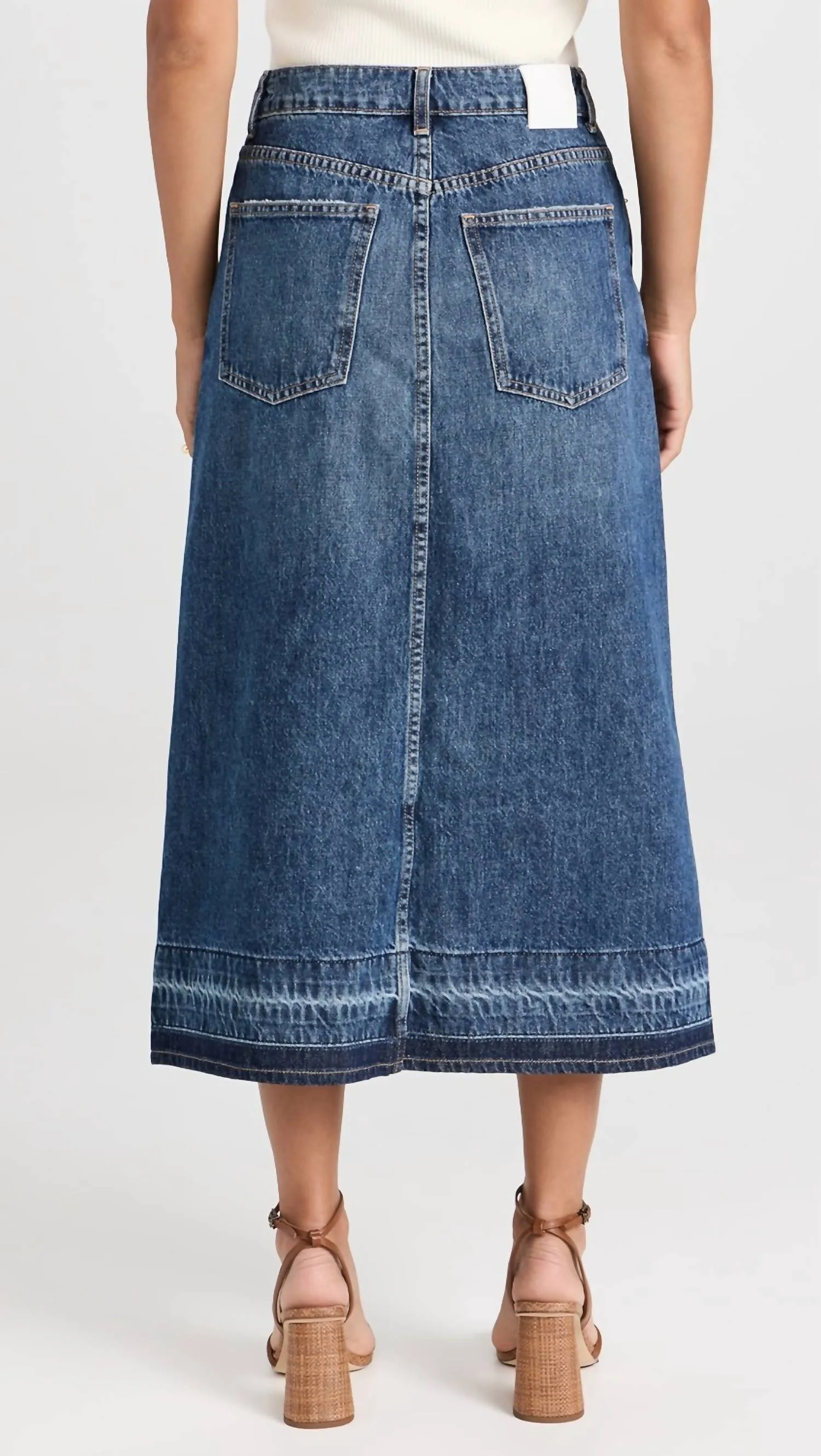 Della Release Hem Midi Skirt In Coronado
