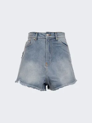 Denim Heart Shorts
