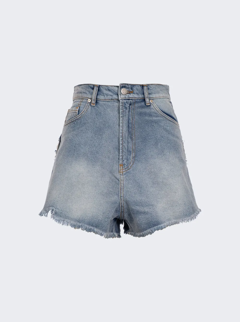 Denim Heart Shorts