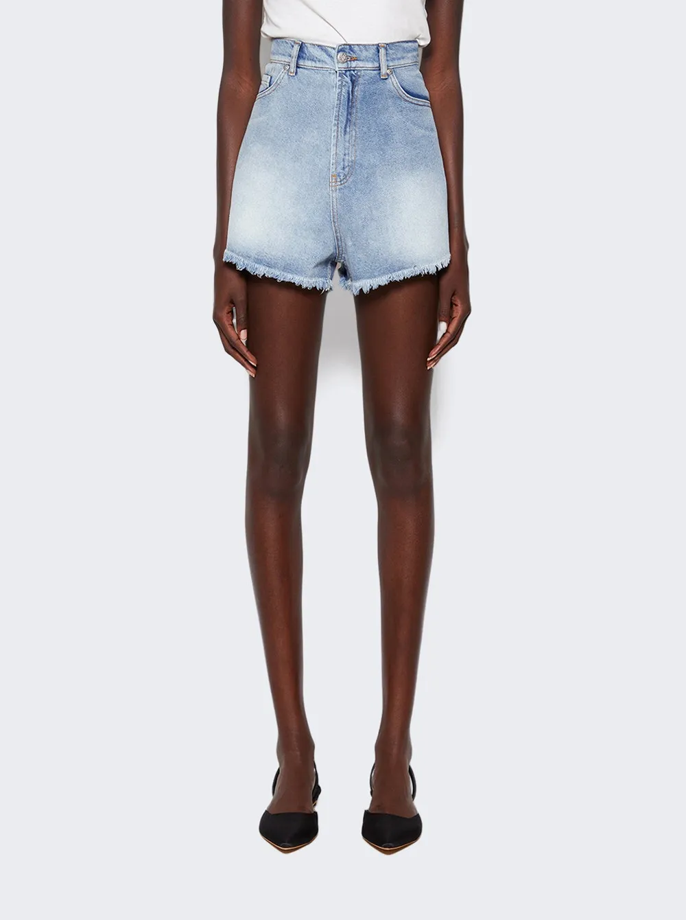 Denim Heart Shorts