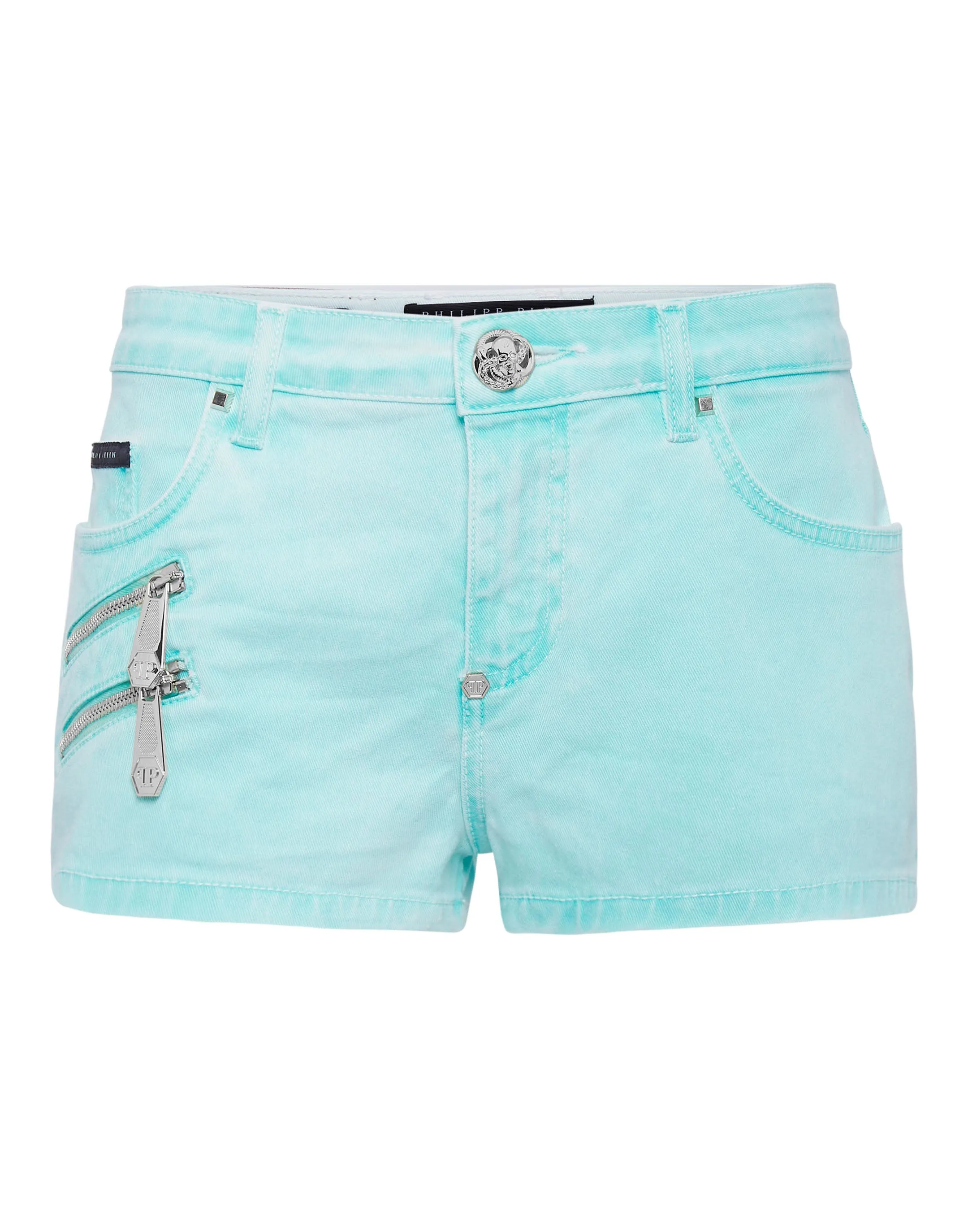 Denim Hot Pants Biker