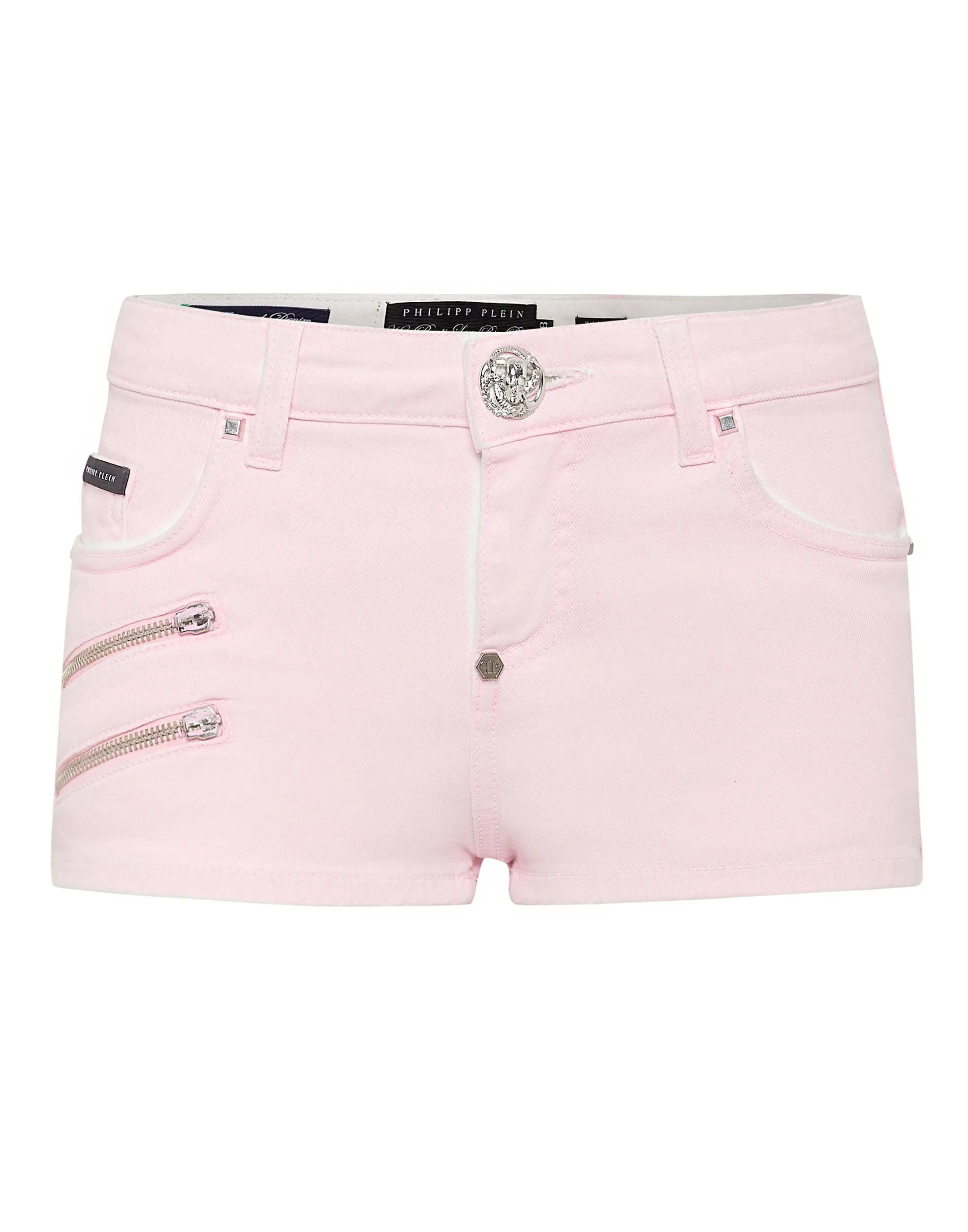 Denim Hot Pants Biker