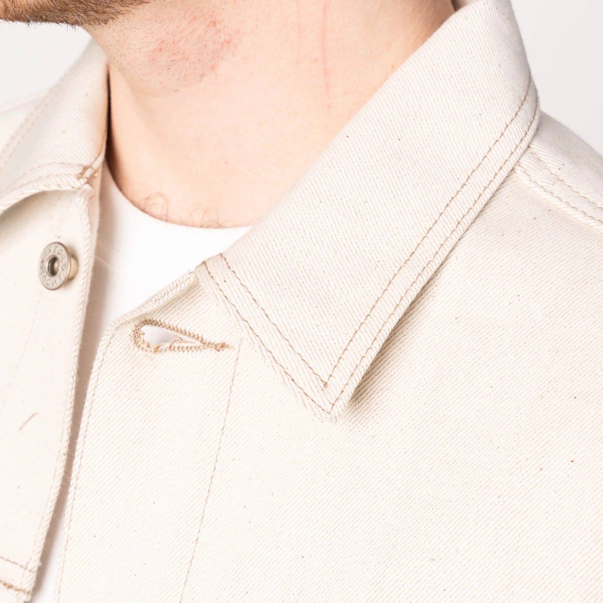 Denim Jacket - All Natural Ecru Foxfibre® Selvedge