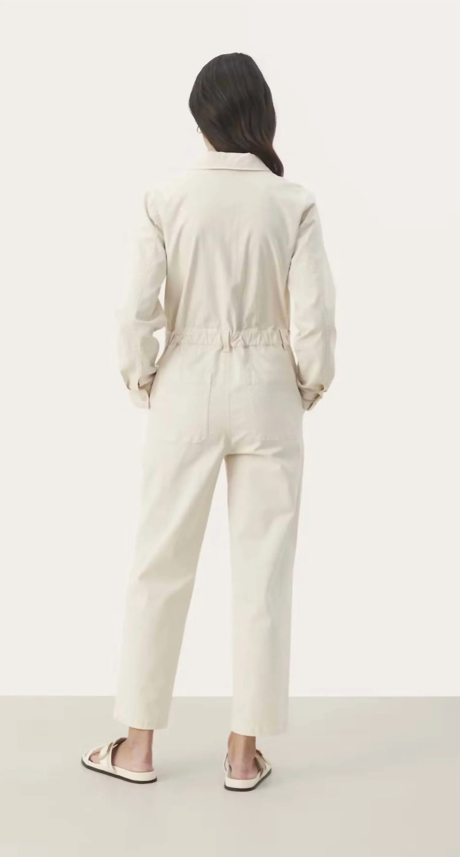Denim Jumpsuit In French Oak