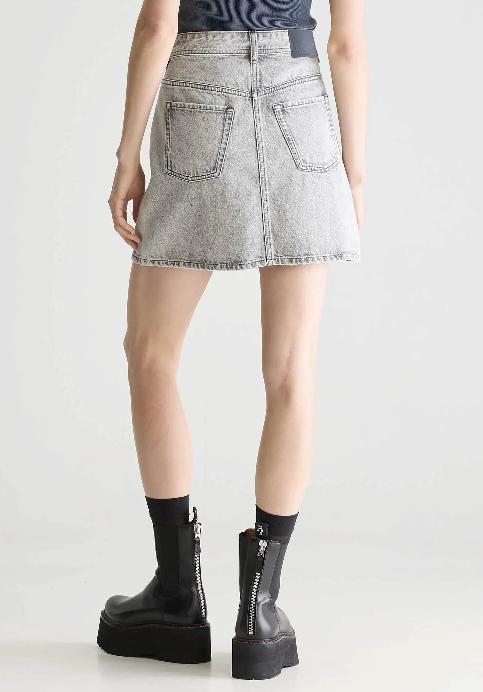 Denim Skirt Bw251263 Pipa51 D0521 Used-Grey