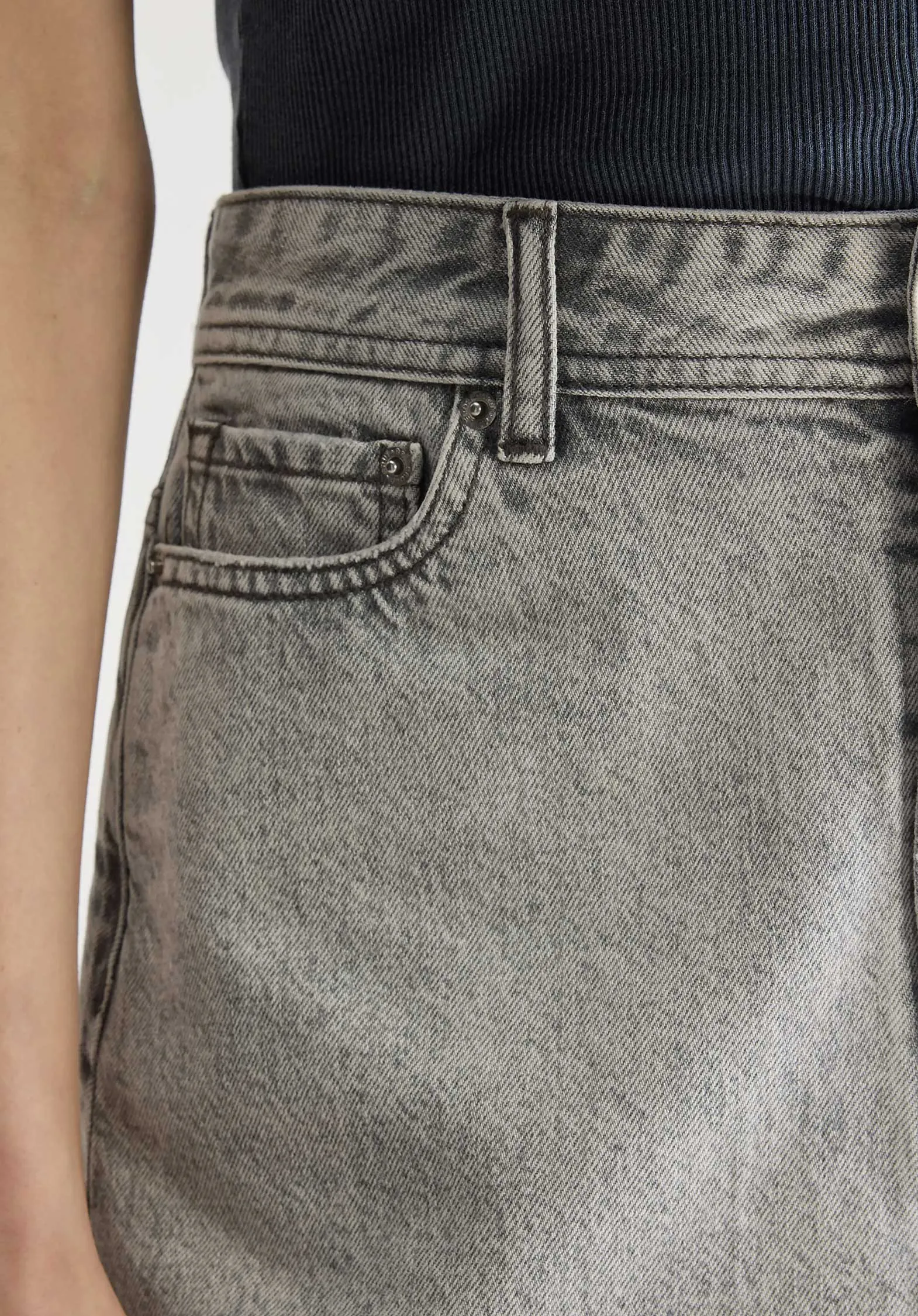 Denim Skirt Bw251263 Pipa51 D0521 Used-Grey