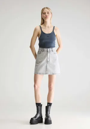 Denim Skirt Bw251263 Pipa51 D0521 Used-Grey