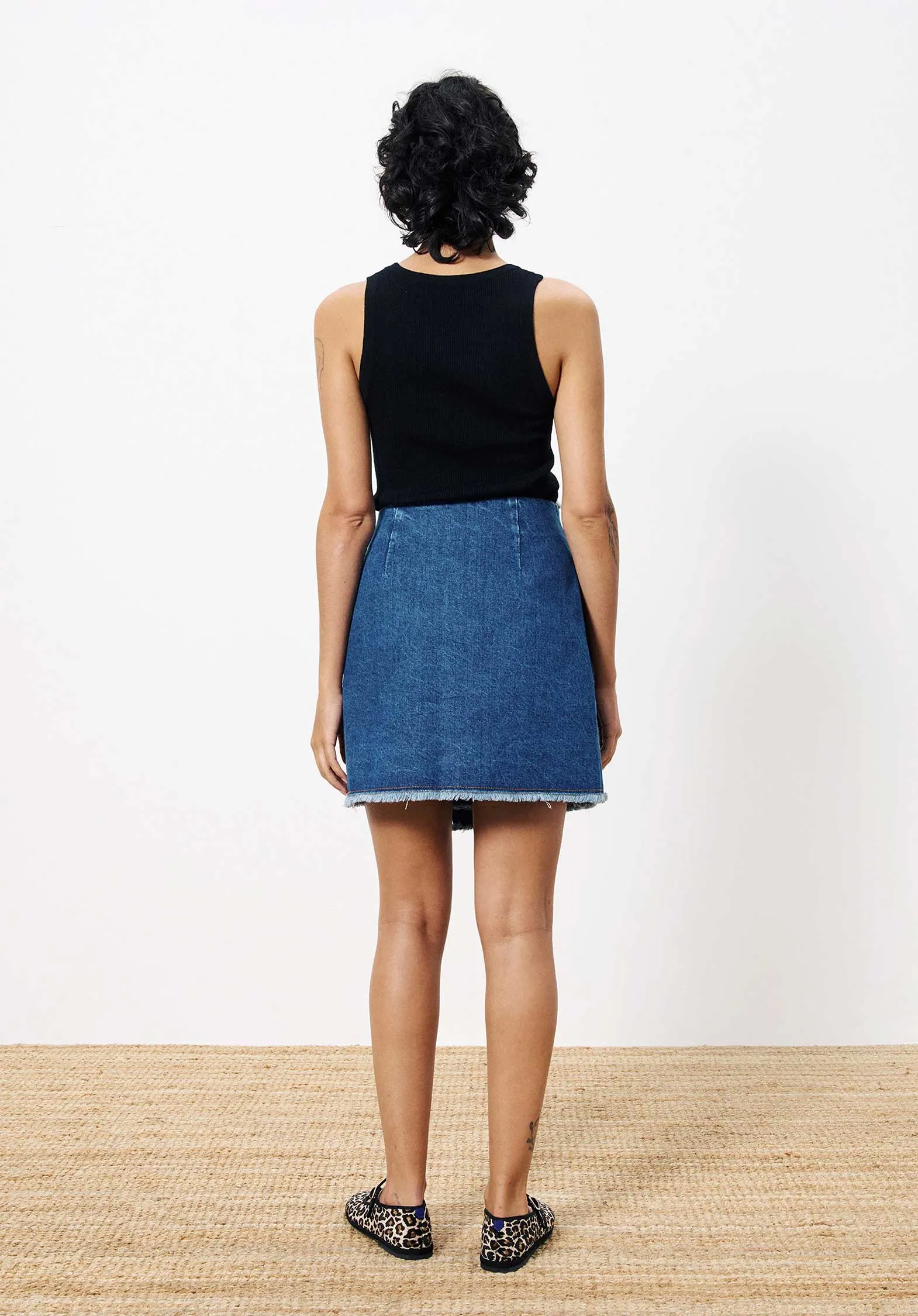 Denim Skirt Chc-25044 Nise Bleu-Jean