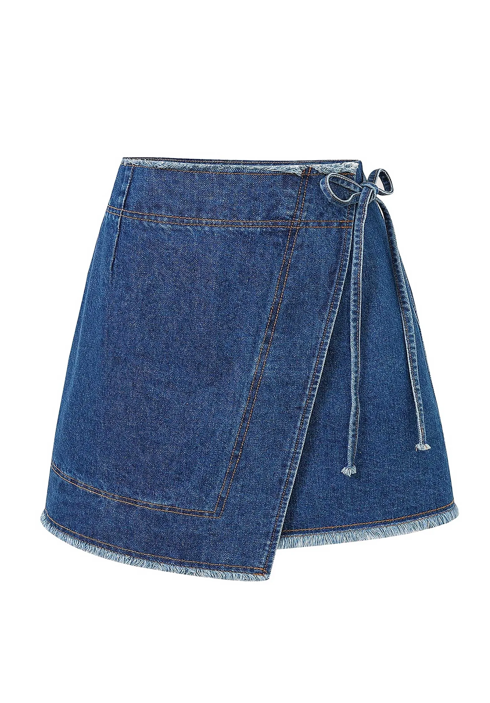 Denim Skirt Chc-25044 Nise Bleu-Jean