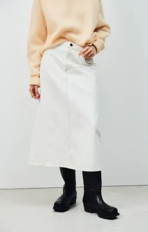 Denim Skirt Joz13a Off-White