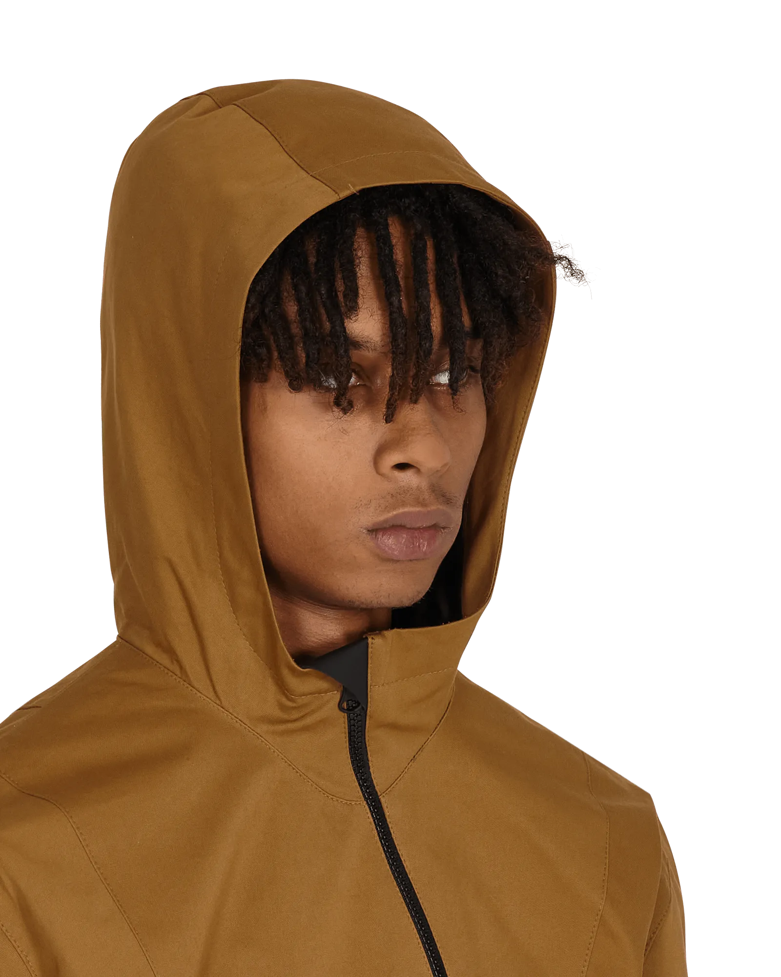 Diagonal Yuma Anorak Brown
