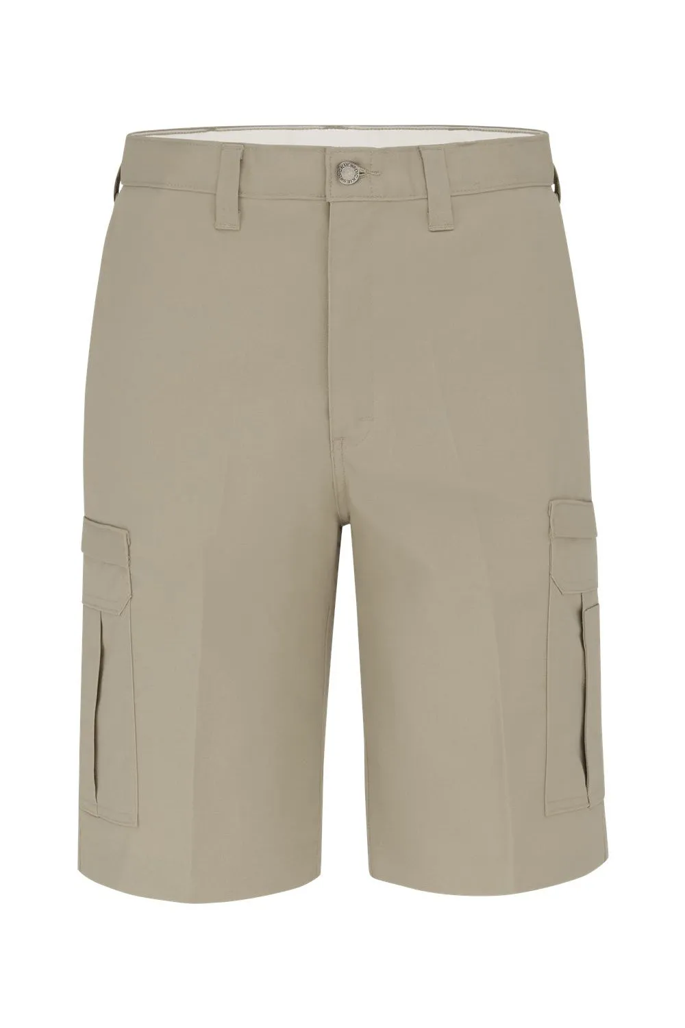 Dickies Mens Premium Moisture Wicking Industrial Cargo Shorts w/ Pockets - Desert Sand