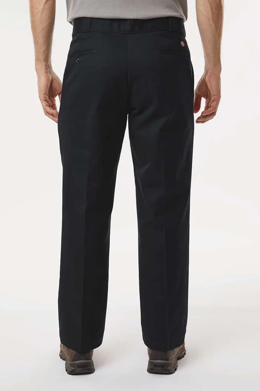 Dickies Mens Stain Resistant Work Pants w/ Pockets - Black