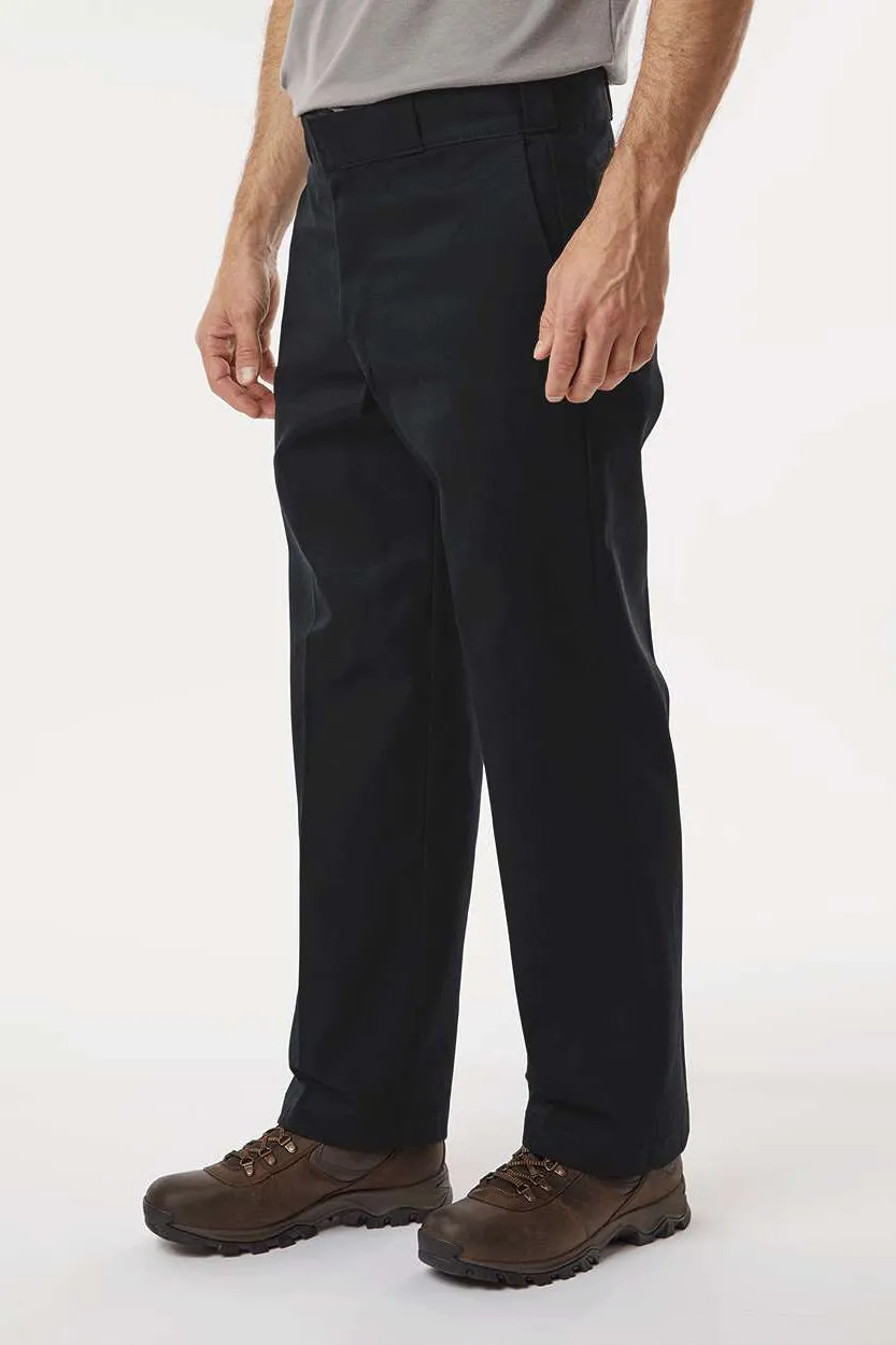 Dickies Mens Stain Resistant Work Pants w/ Pockets - Black