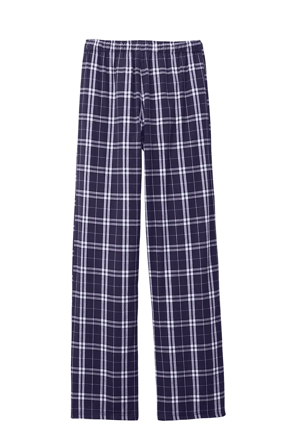 District Mens Flannel Plaid Lounge Pants - Purple/White