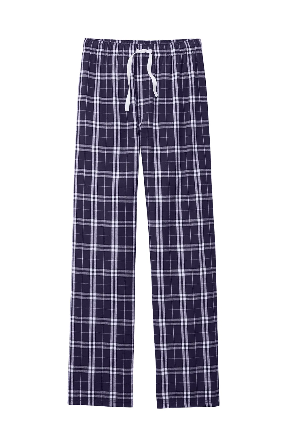 District Mens Flannel Plaid Lounge Pants - Purple/White