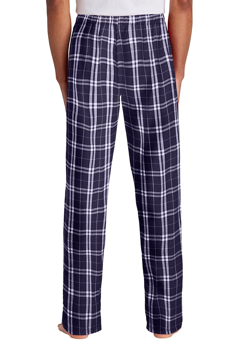 District Mens Flannel Plaid Lounge Pants - Purple/White