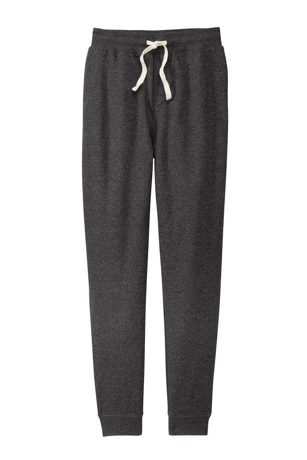 District Mens Re-Fleece Jogger Sweatpants w/ Pockets - Heather Charcoal Grey
