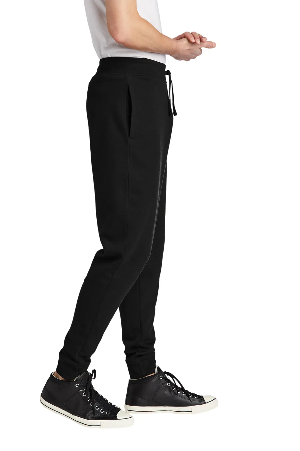 District Mens V.I.T. Fleece Jogger Sweatpants w/ Pockets - Black