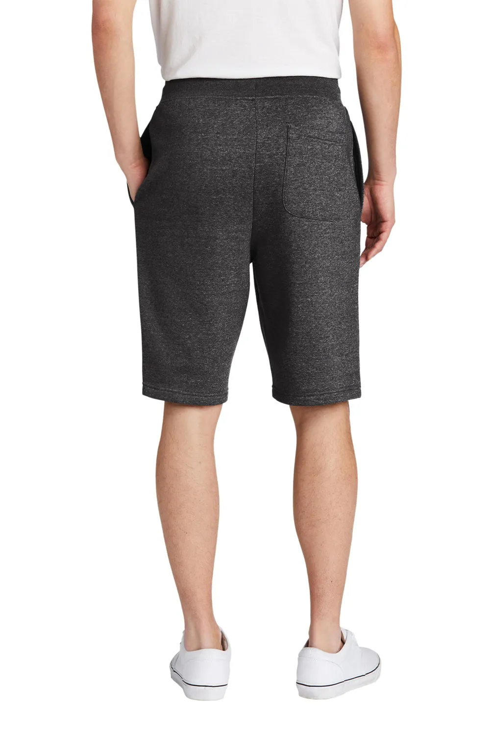 District Mens V.I.T. Fleece Shorts w/ Pockets - Heather Charcoal Grey