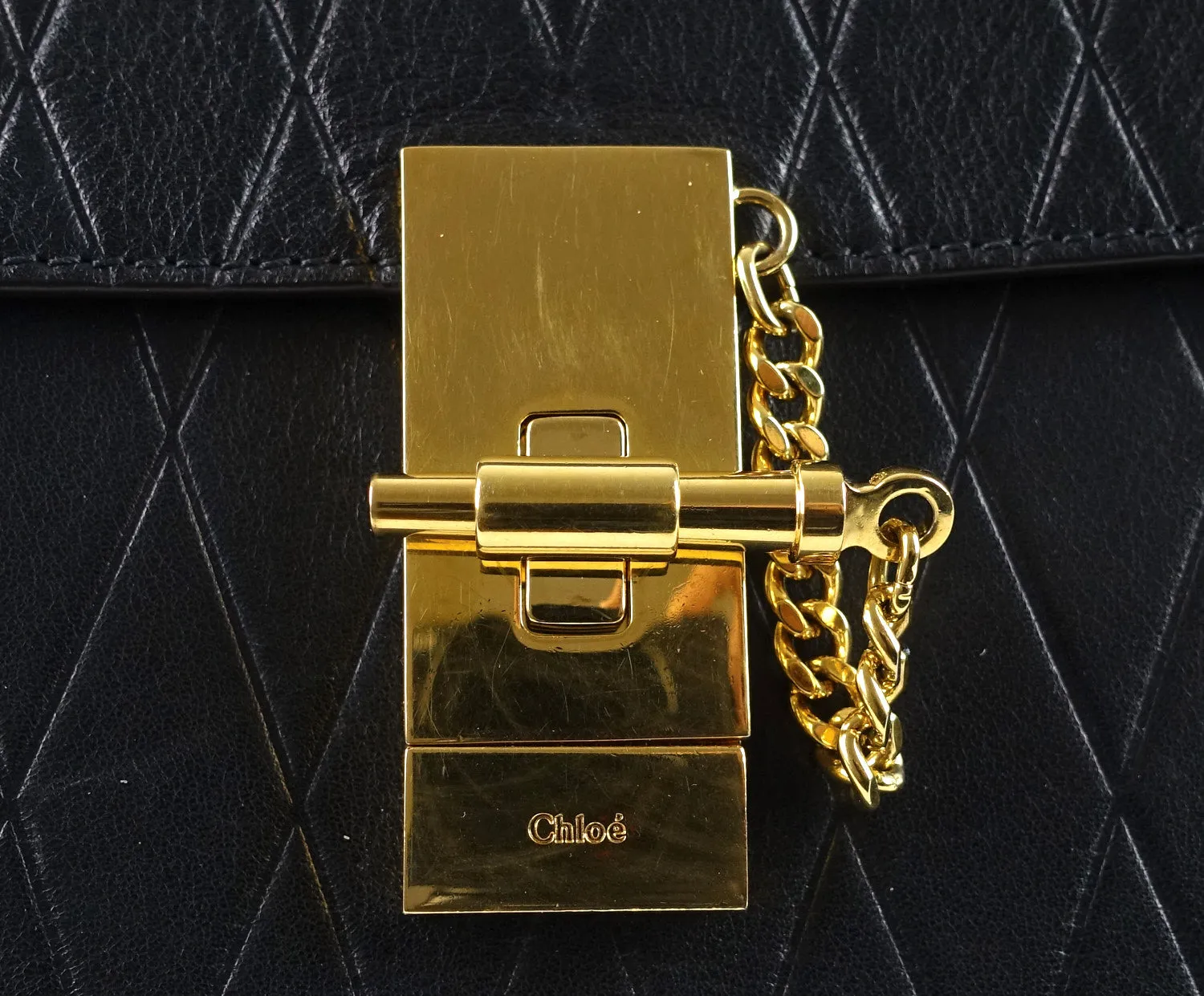 Drew Embossed Calfskin Leather Small Shoulder Bag Bags_Chloé