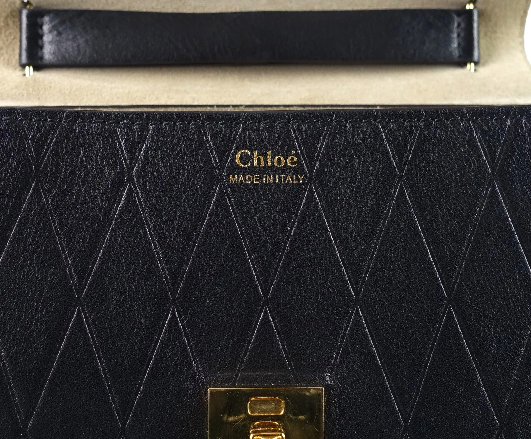 Drew Embossed Calfskin Leather Small Shoulder Bag Bags_Chloé