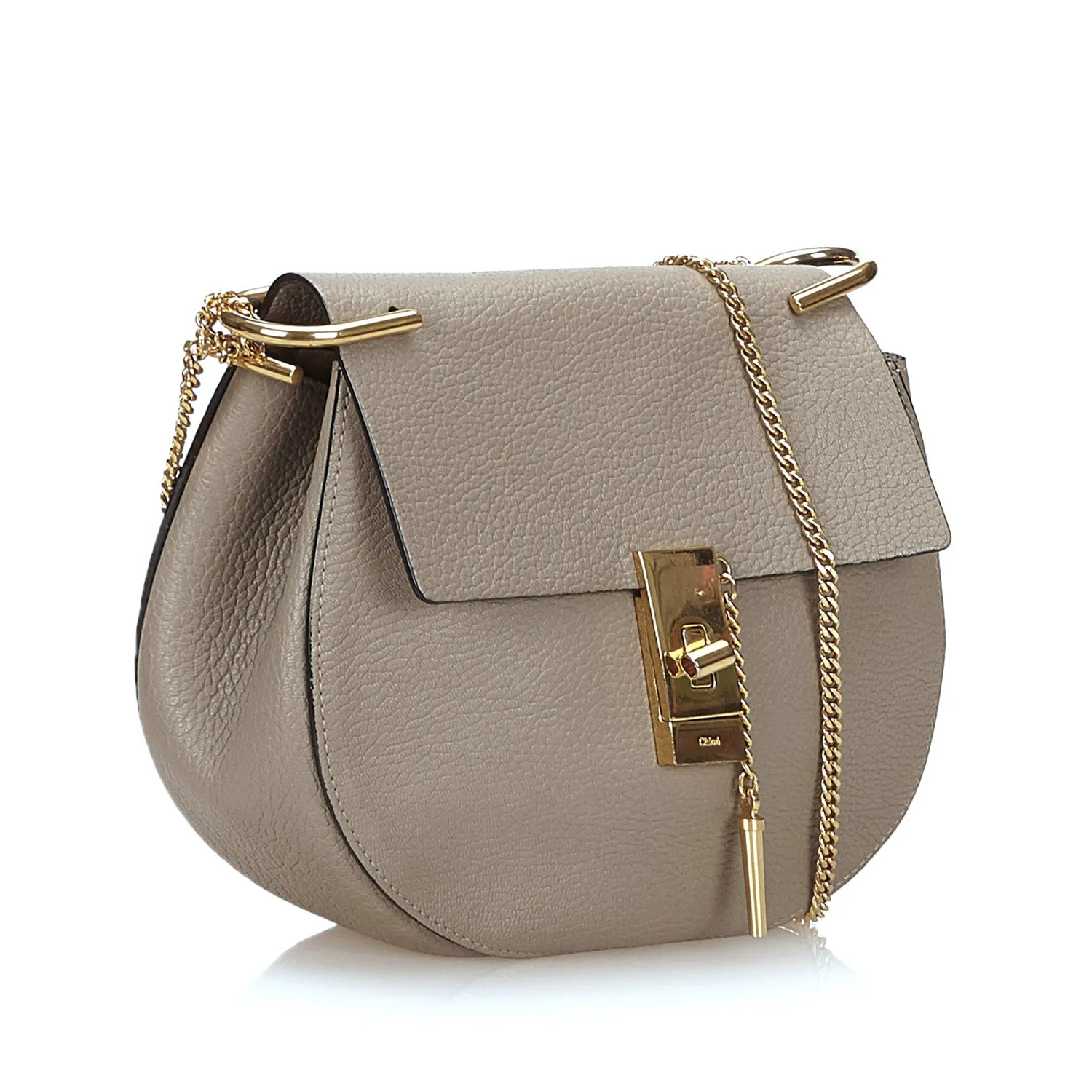 Drew Textured Lambskin Leather Shoulder Bag Bags_Chloé