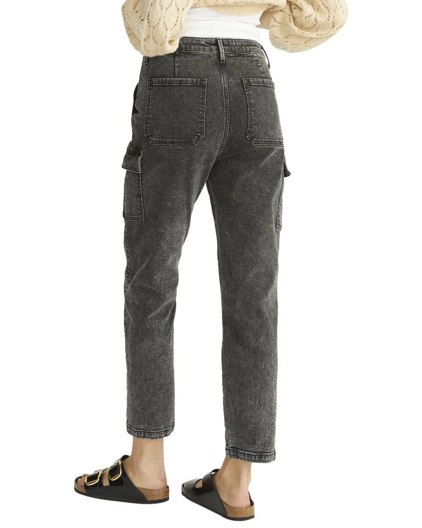 Driftwood Jeans Royce Acid Wash Black Straight Leg Jean