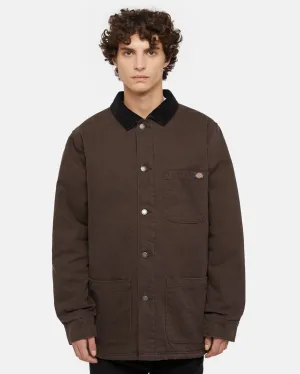Duck Canvas Chore Jacket in Dark Brown