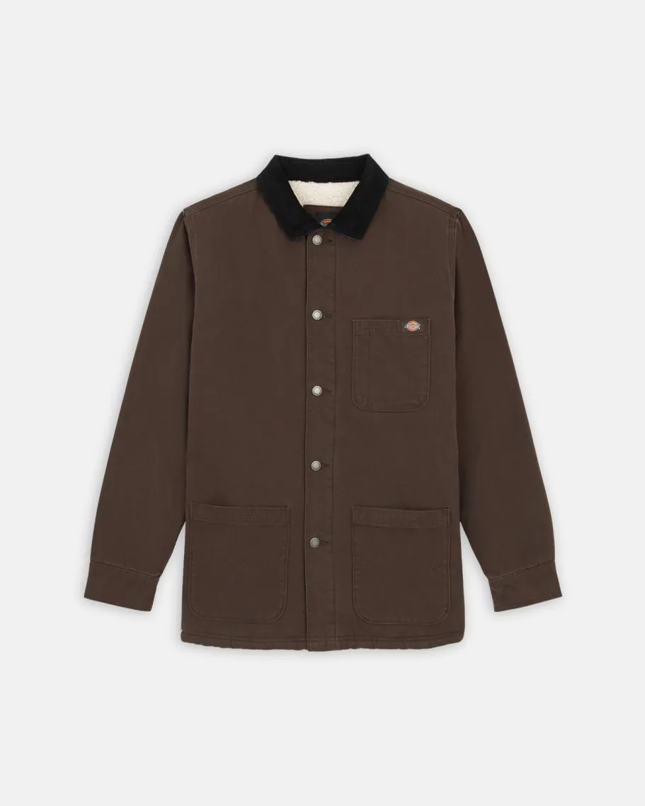 Duck Canvas Chore Jacket in Dark Brown