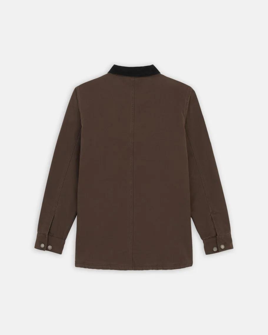 Duck Canvas Chore Jacket in Dark Brown