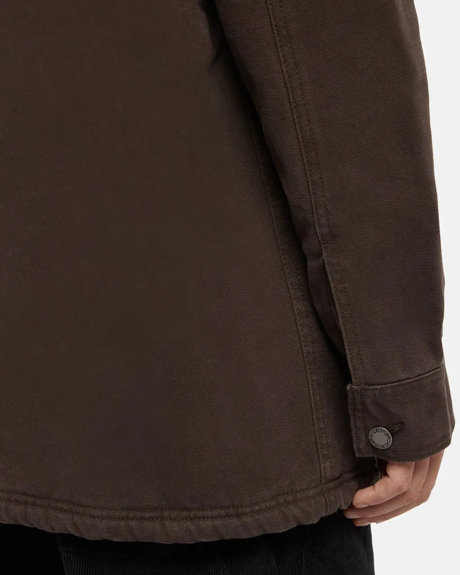 Duck Canvas Chore Jacket in Dark Brown