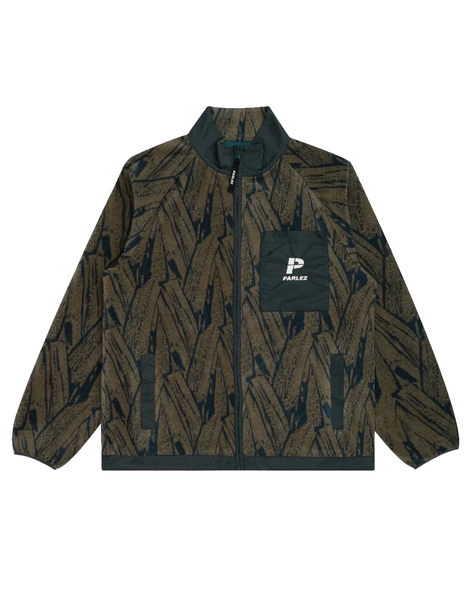 Duke Full Zip Fleece Jacket in Olive Green