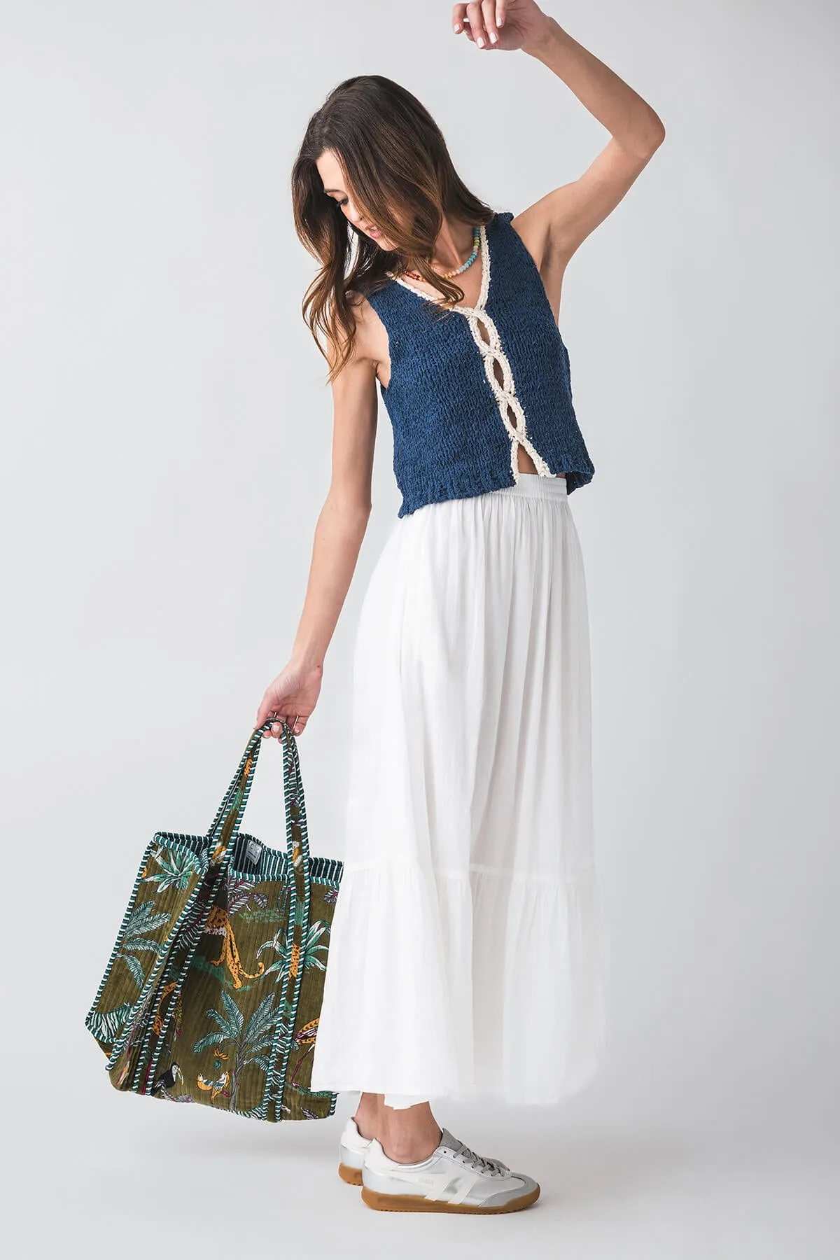 Elan Tiered Maxi Skirt