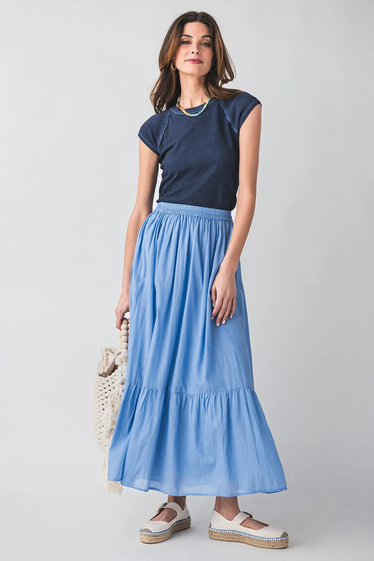 Elan Tiered Maxi Skirt