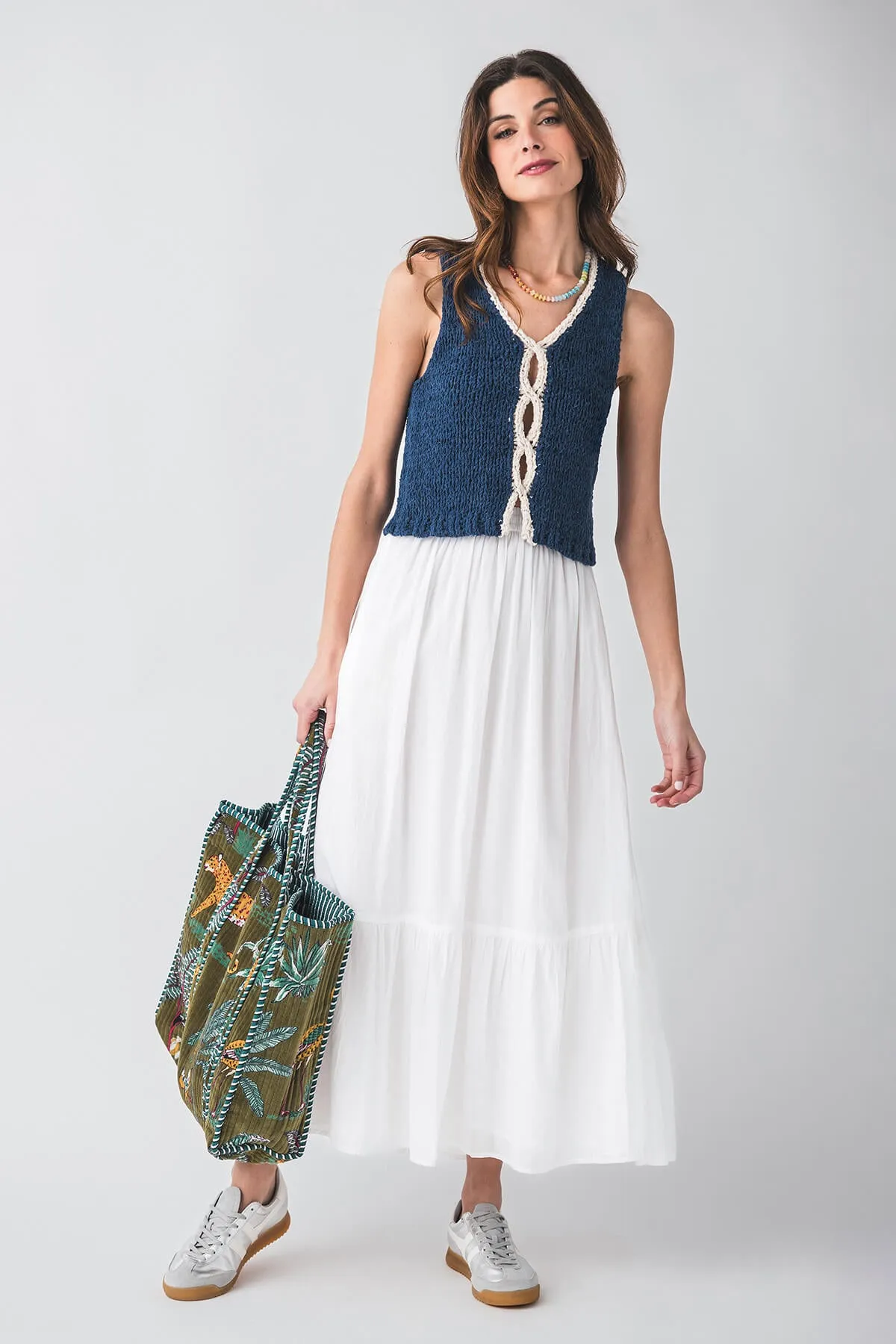 Elan Tiered Maxi Skirt