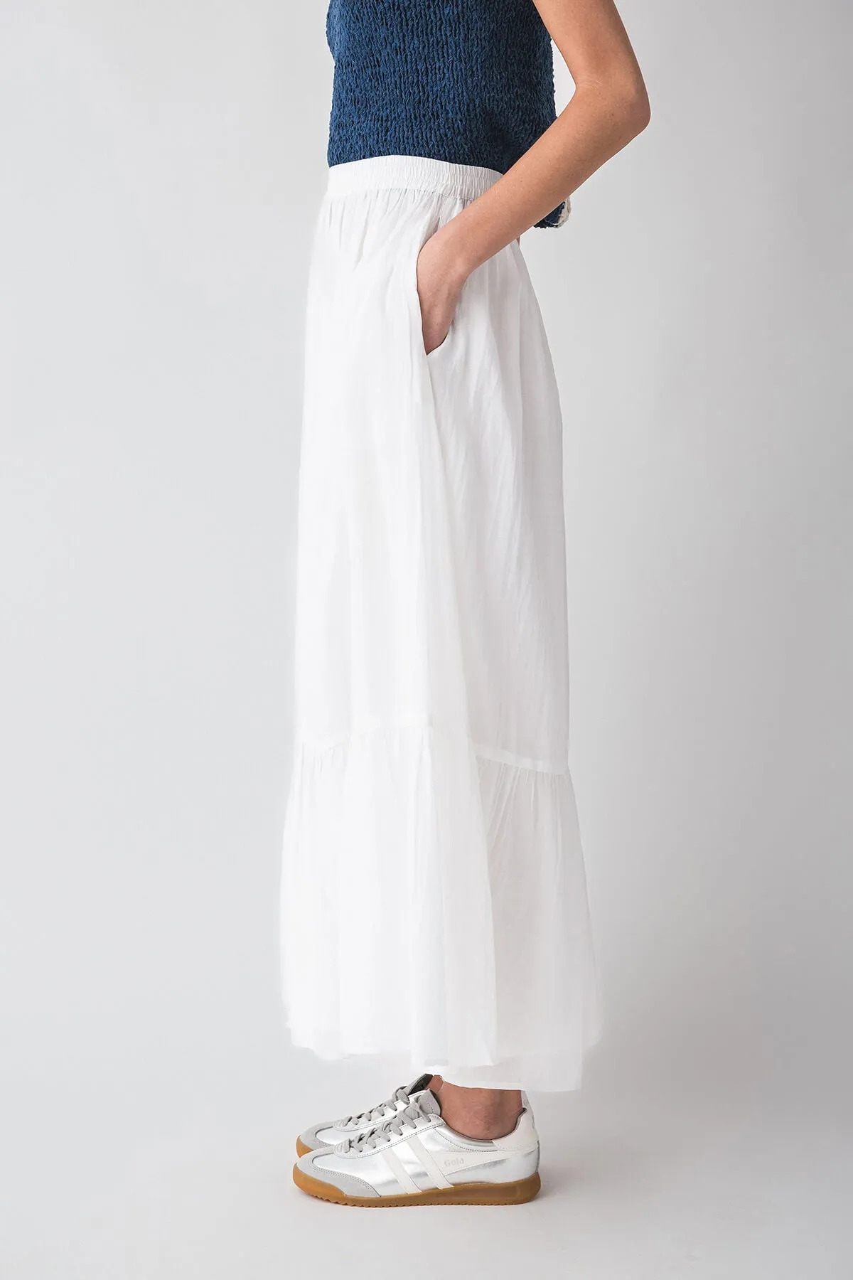 Elan Tiered Maxi Skirt