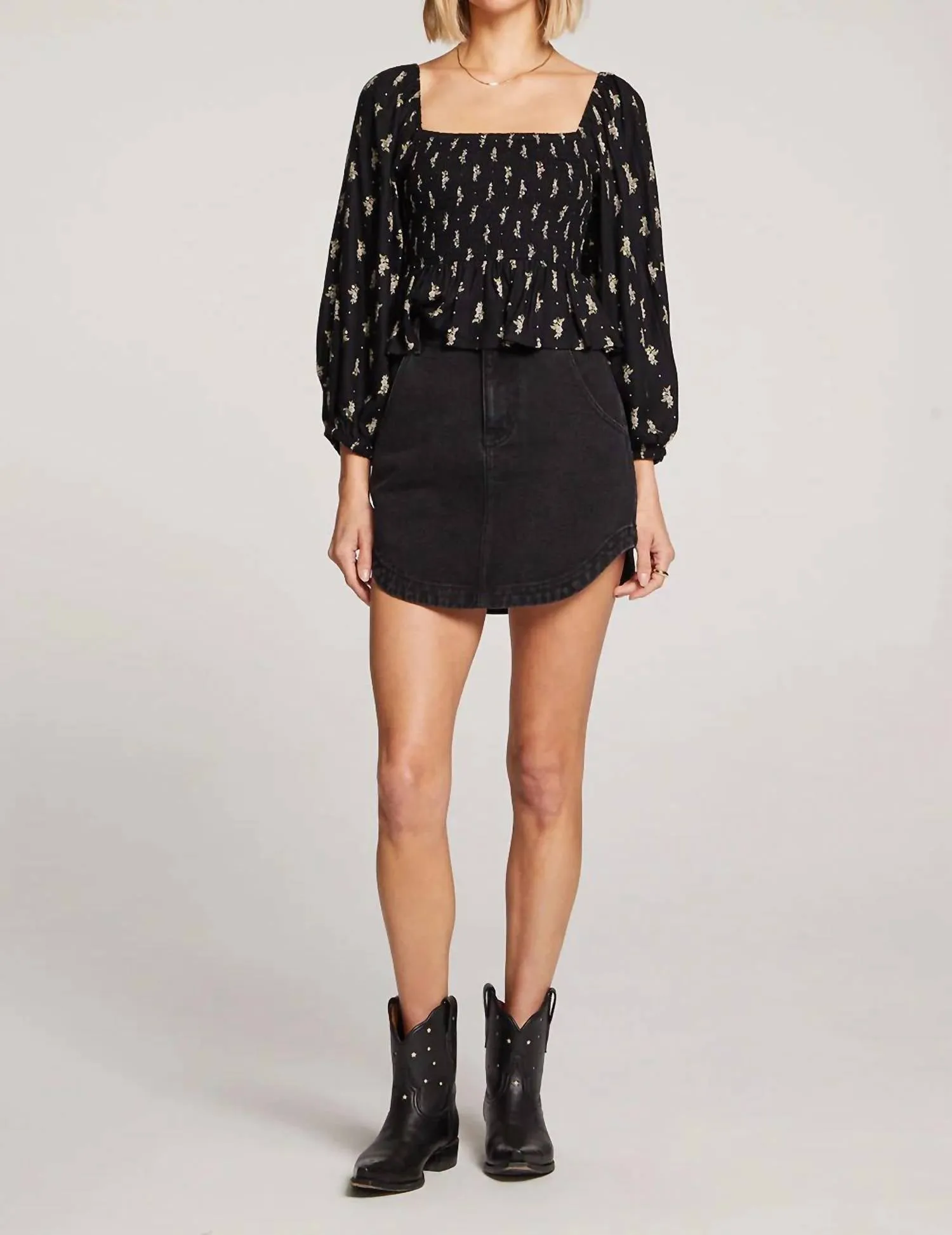 Elisia Mini Skirt In Black