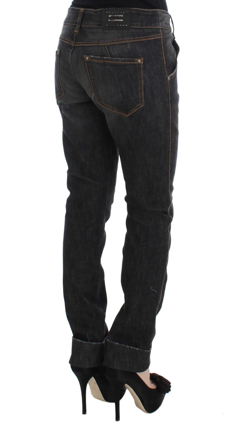 Ermanno Scervino  Cotton Slim Fit blue Women's Jeans