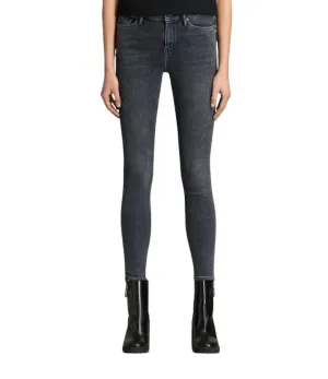 Eve Stretch Denim Skinny Jeans In Raven Black