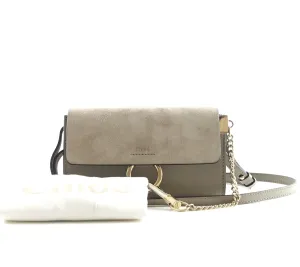 Faye Leather and Suede Mini Shoulder Bag Bags_Chloé