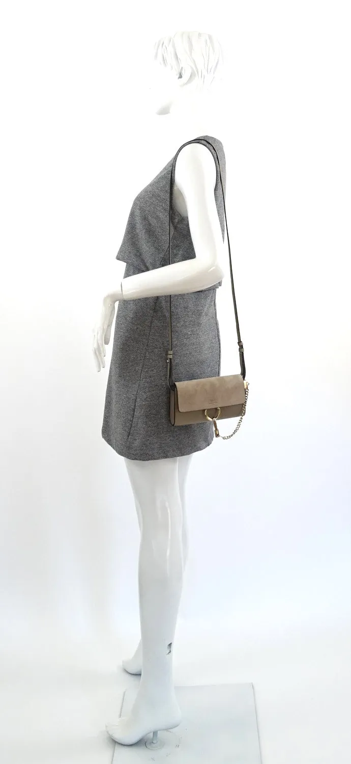 Faye Leather and Suede Mini Shoulder Bag Bags_Chloé