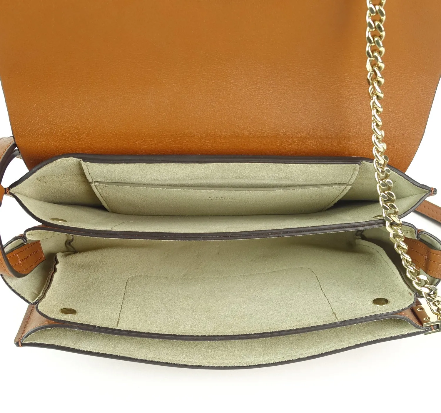 Faye Leather and Suede Small Shoulder Bag Bags_Chloé
